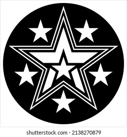Star Design, Star Shape Vector Art Illustration