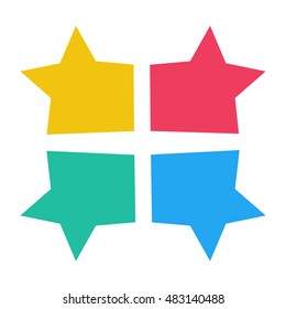 Star design template and infographics