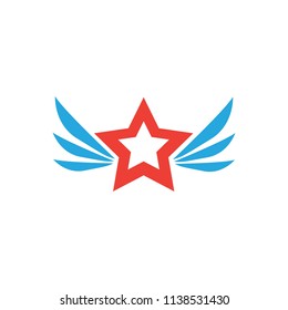 Star design template. Starlight icon badge. Stardust vector illustration