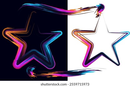 star design, vector star design, Abstract stars background