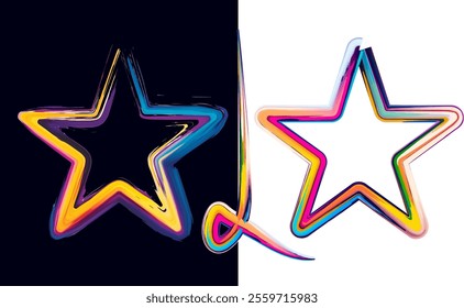 star design, vector star design, Abstract stars background