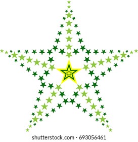 Ilustración de vectores de diseño de estrella
