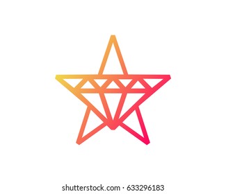 Star Diamond Icon Logo Design Element