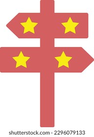 mapa de ubicación de dirección de estrella