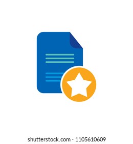 Star Document Logo Icon Design