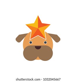 Star Dog Logo Icon Design