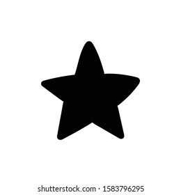 Star doodle icon. Hand drawn illustration.