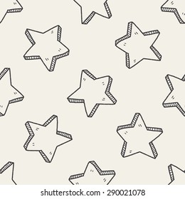 star doodle seamless pattern background