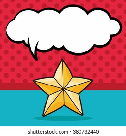 star doodle, speech bubble