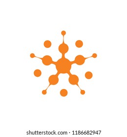star dots connect symbol vector