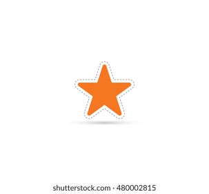 Star. Dotted Line.