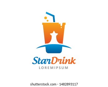 Star Drink logo symbol or icon template
