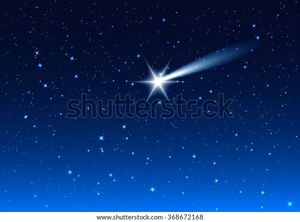 夜空に星が滴って願い事をする 背景イラスト のベクター画像素材 ロイヤリティフリー