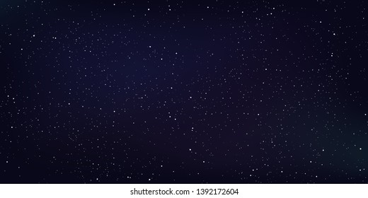 Star and star dust in deep universe. Abstract space background. Vector illustration.