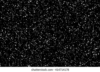 Star dust particles on black background