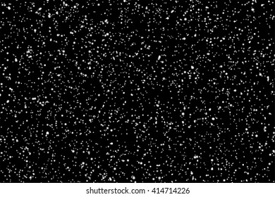 Star dust particles on black background