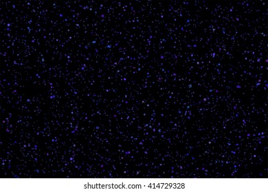 Star dust particles on black background