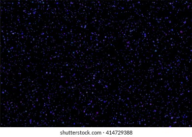 Star dust particles on black background