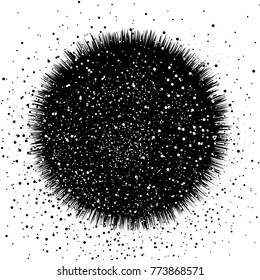 star dust scatter explosion dot spot science design concept decorative art background