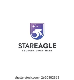 Star Eagle Colorfull Logo Design