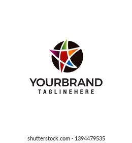 star education logo design concept template vector