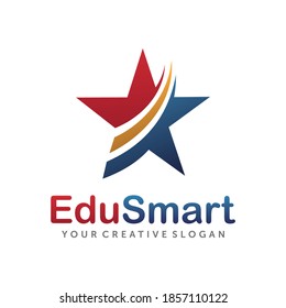 Logo de Star Education. Plantilla de vectores de diseño con logotipo Star Learning
