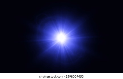 Star effect for illustrations and game interface design. Vector graphics.