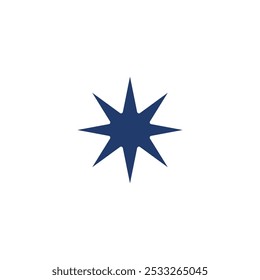 star eight angle colored icon vector design good for web or mobile app