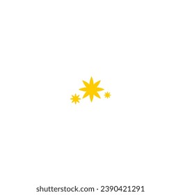 star element with a sparkling yellow color element