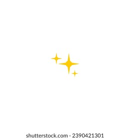 star element with a sparkling yellow color background