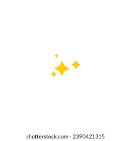 star element with a sparkling yellow color black