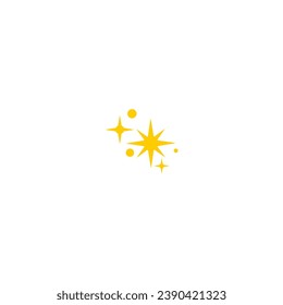 star element with a sparkling yellow color star