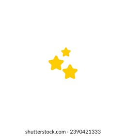 star element with a sparkling yellow color concept