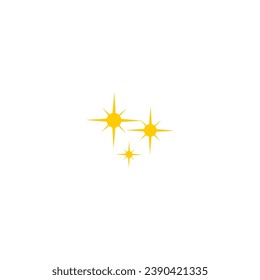 star element with a sparkling yellow color backdrop
