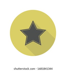 star . Element of web long shadow icon. Simple glyph, flat vector of WEB icons for ui and ux, website or mobile application