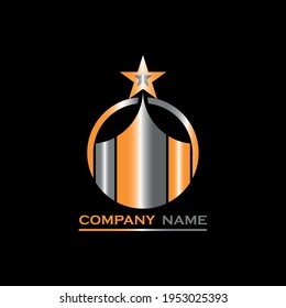 star emblem design logo company