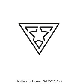 Star Emblem icon. Simple Star Emblem icon for social media, app, and web design. Vector illustration.