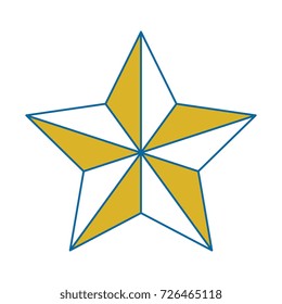 star emblem isolated icon