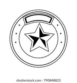 star emblem isolated icon