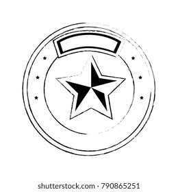 star emblem isolated icon