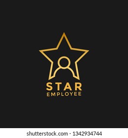 Star Employee Graphic Design Template Vector Illustration Isolated