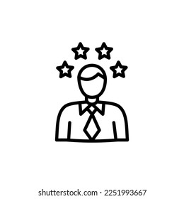 Star Employee Symbol in Vektorgrafik. Logotyp