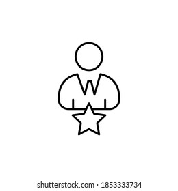 Star Employer icon in vector. Logotype