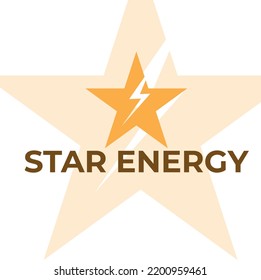 Diseño del logotipo de Star Energy, utilizar una corporación empresarial relacionada con la energía. Eps 10