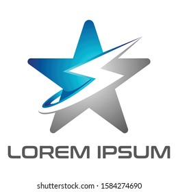 star energy logo icon vector