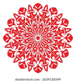 Star Explode Round Ornament Illustration