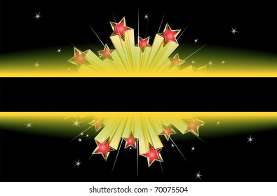  Star explode Vector background