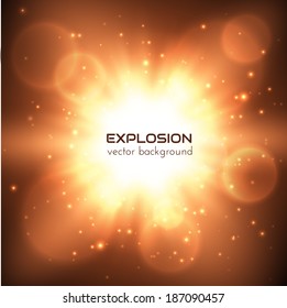 Star explosion background. Vector eps10.