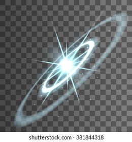 Star explosion vector effect on transparent background.