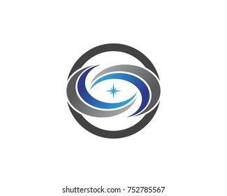 Star Eye Circle Concept Logo Design Stock Vector (Royalty Free ...